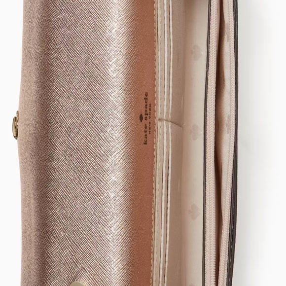 Kate Spade (NWT) Tinsel Flap Crossbody in Rose Gold - Picture 4 of 7